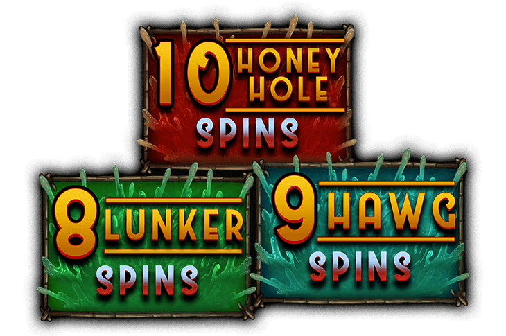 BONUS MODES: Lunker Spins / Hawg Spins / Honey Hole Spins image